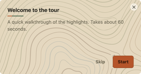 Topographic overlay